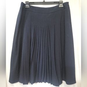 evelyn black pleated size zip skirt size 12